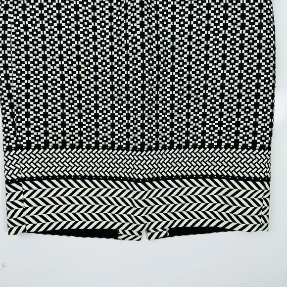 J. Crew White Chevron Straight Skirt Size 0 - Picture 5 of 10